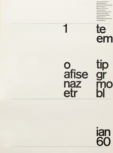 Yves Zimmermann Typografische Monatsblätter